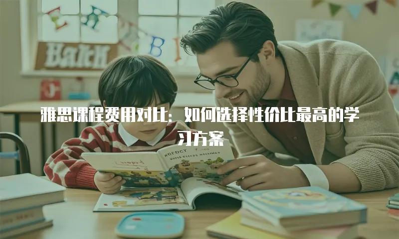雅思课程费用对比：如何选择性价比最高的学习方案