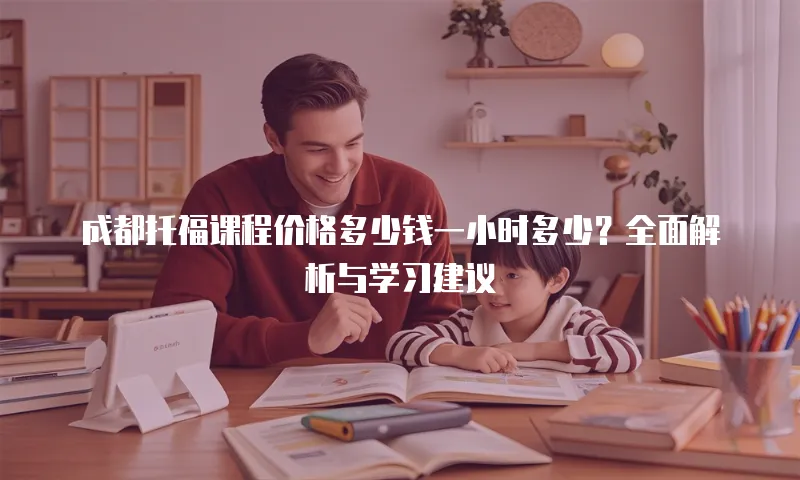 成都托福课程价格多少钱一小时多少？全面解析与学习建议