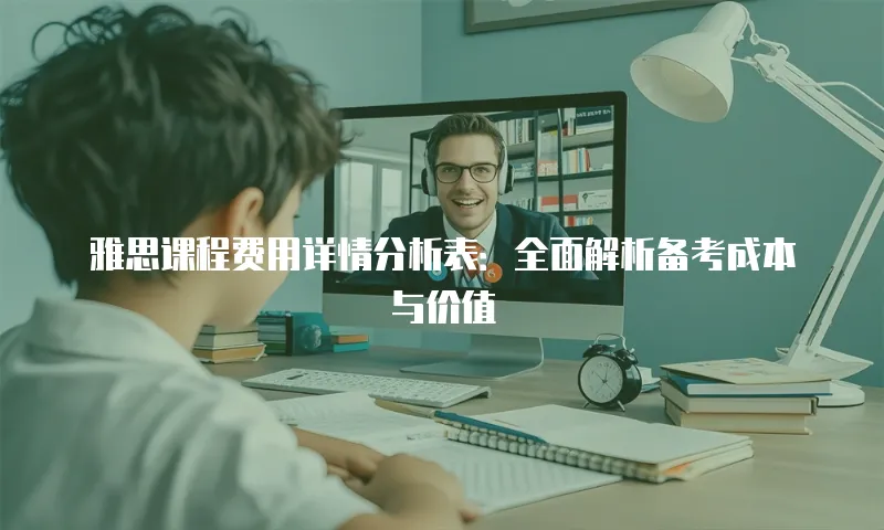雅思课程费用详情分析表：全面解析备考成本与价值
