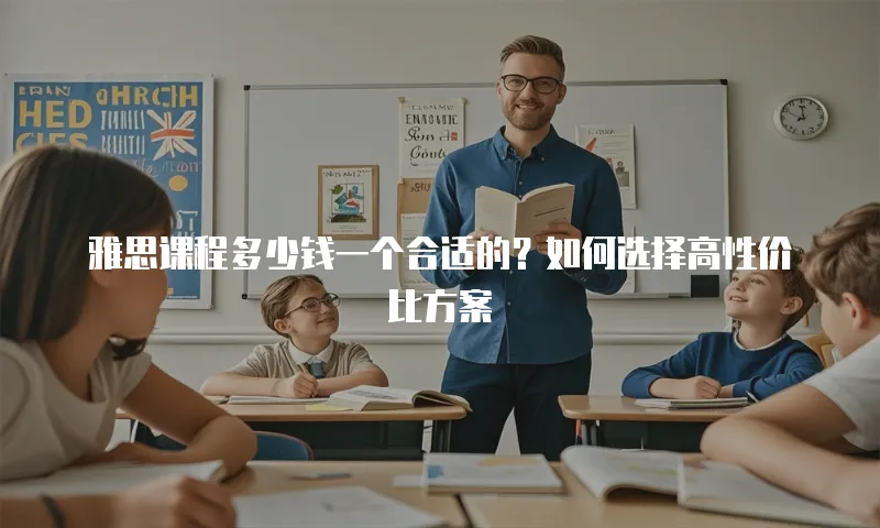 雅思课程多少钱一个合适的？如何选择高性价比方案