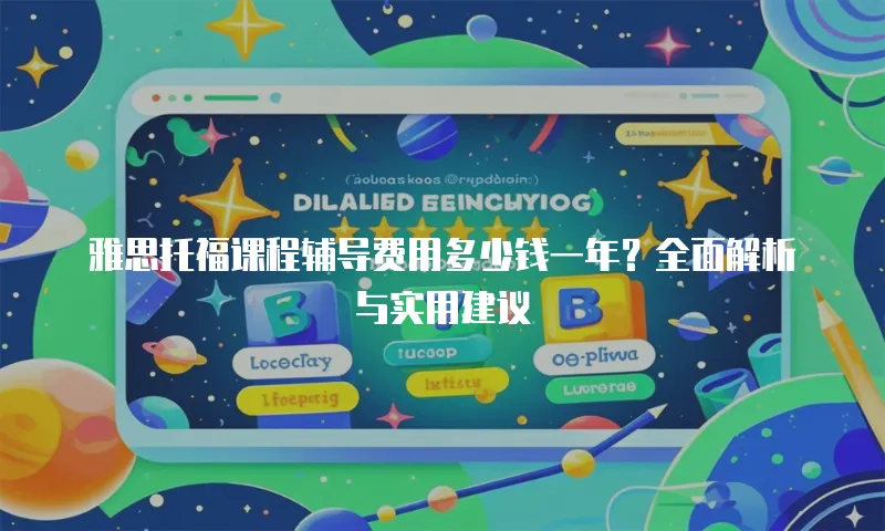 雅思托福课程辅导费用多少钱一年？全面解析与实用建议