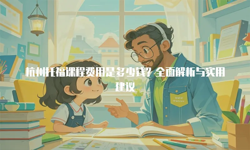 杭州托福课程费用是多少钱？全面解析与实用建议