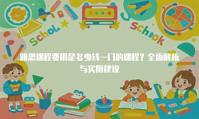 雅思课程费用是多少钱一门的课程？全面解析与实用建议