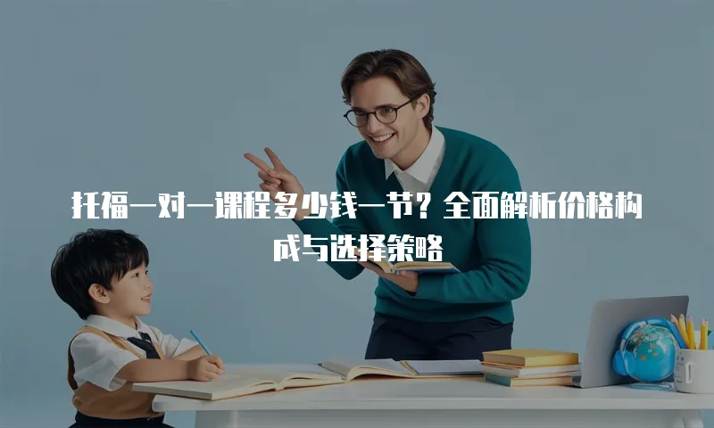 托福一对一课程多少钱一节？全面解析价格构成与选择策略