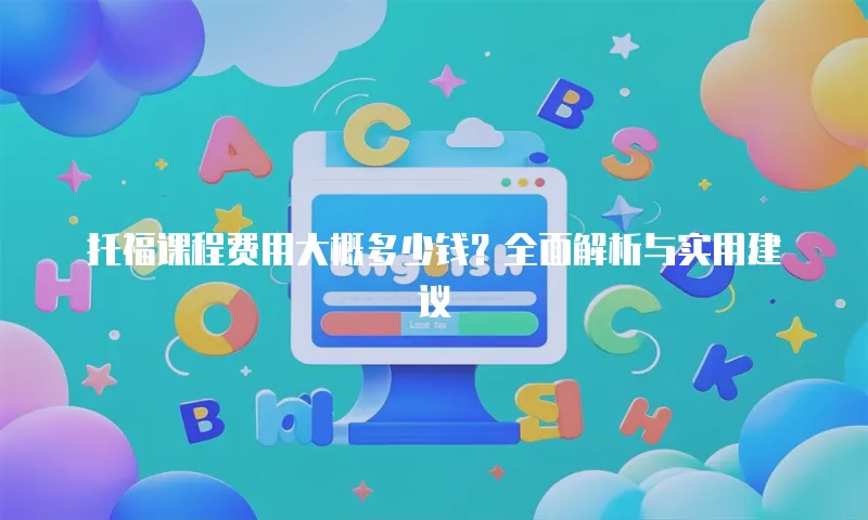 托福课程费用大概多少钱？全面解析与实用建议