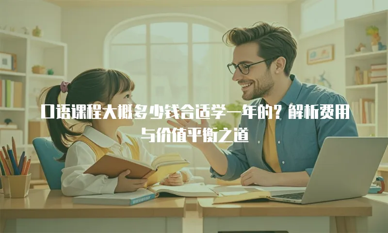 口语课程大概多少钱合适学一年的？解析费用与价值平衡之道