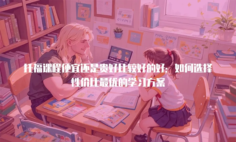 托福课程便宜还是贵好比较好的好：如何选择性价比最优的学习方案