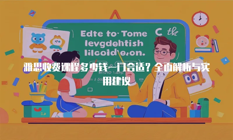 雅思收费课程多少钱一门合适？全面解析与实用建议