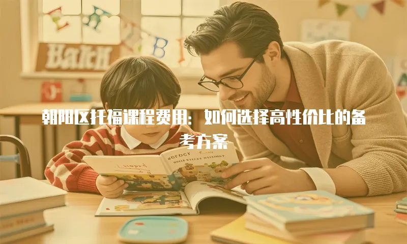 朝阳区托福课程费用：如何选择高性价比的备考方案