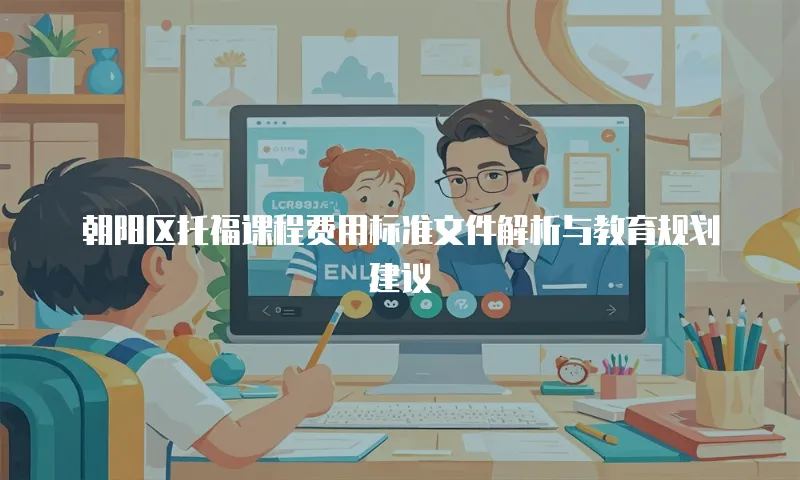 朝阳区托福课程费用标准文件解析与教育规划建议