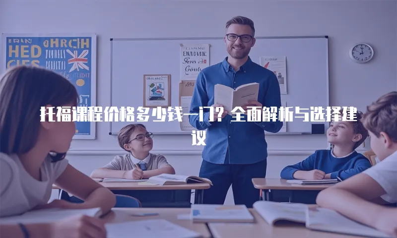托福课程价格多少钱一门？全面解析与选择建议