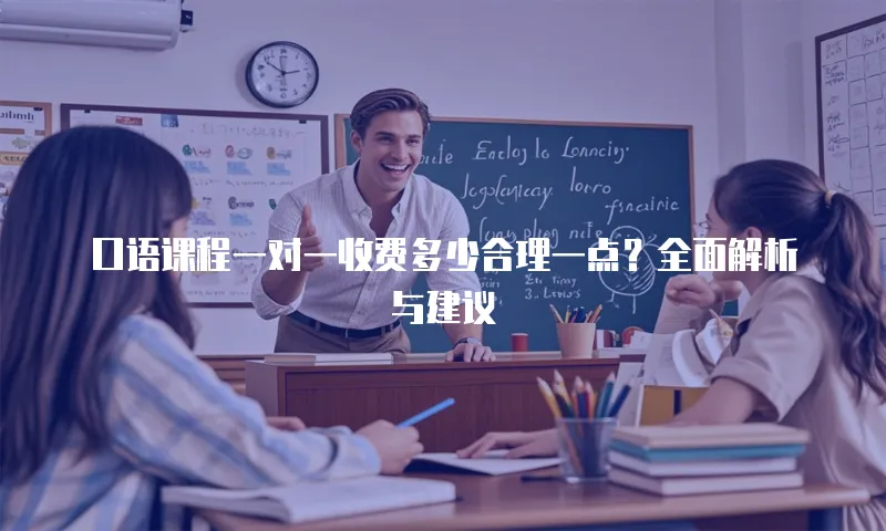口语课程一对一收费多少合理一点？全面解析与建议