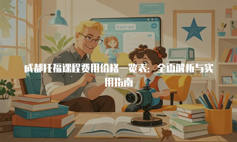 成都托福课程费用价格一览表：全面解析与实用指南