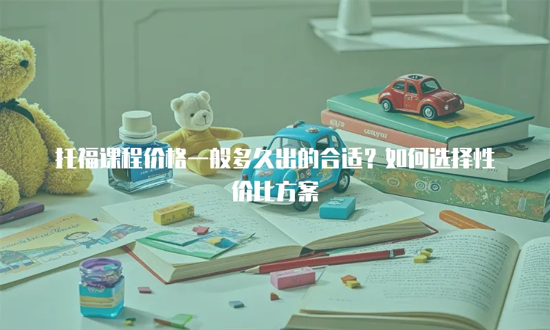 托福课程价格一般多久出的合适？如何选择性价比方案