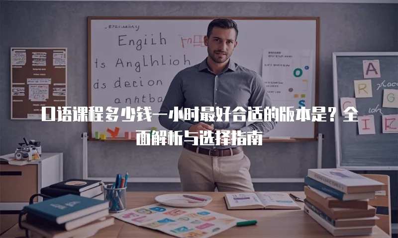 口语课程多少钱一小时最好合适的版本是？全面解析与选择指南