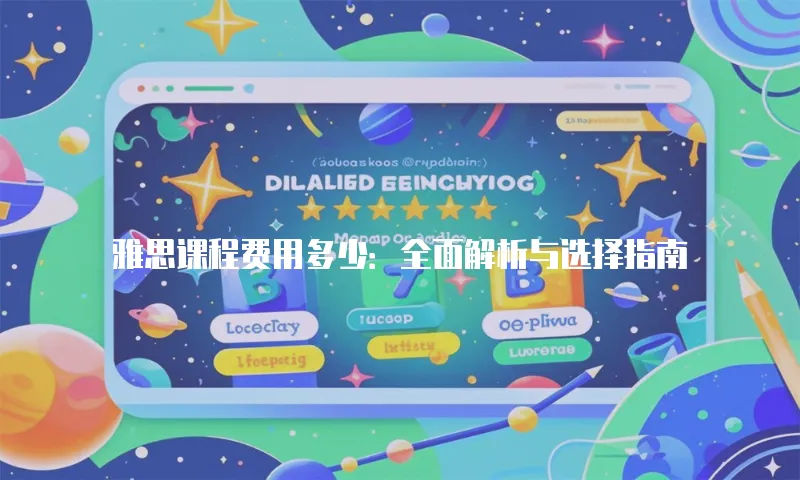 雅思课程费用多少：全面解析与选择指南