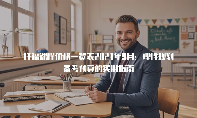 托福课程价格一览表2021年9月：理性规划备考预算的实用指南