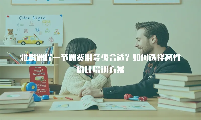 雅思课程一节课费用多少合适？如何选择高性价比培训方案