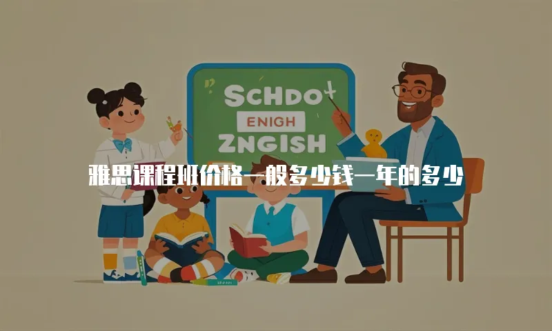 雅思课程班价格一般多少钱一年的多少