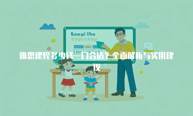 雅思课程多少钱一门合适？全面解析与实用建议