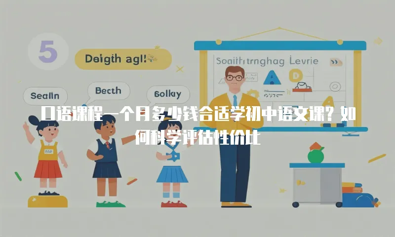 口语课程一个月多少钱合适学初中语文课？如何科学评估性价比