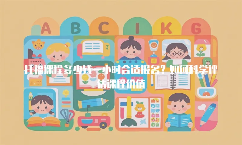 托福课程多少钱一小时合适报名？如何科学评估课程价值