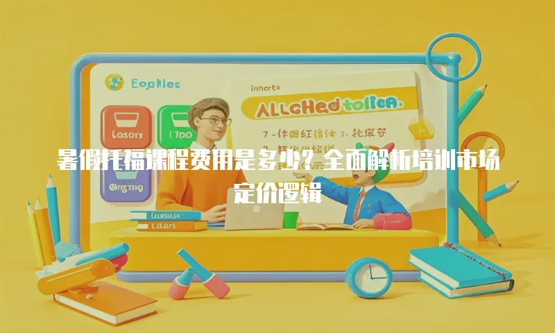 暑假托福课程费用是多少？全面解析培训市场定价逻辑