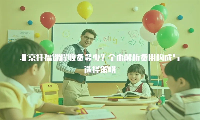 北京托福课程收费多少？全面解析费用构成与选择策略