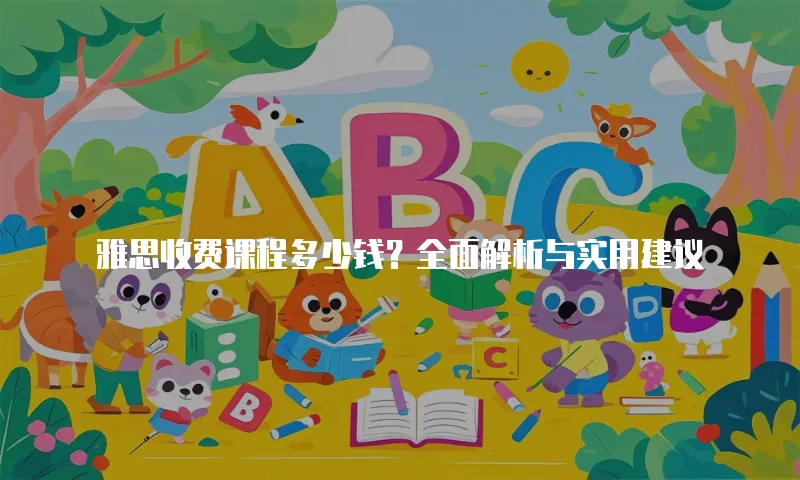 雅思收费课程多少钱？全面解析与实用建议