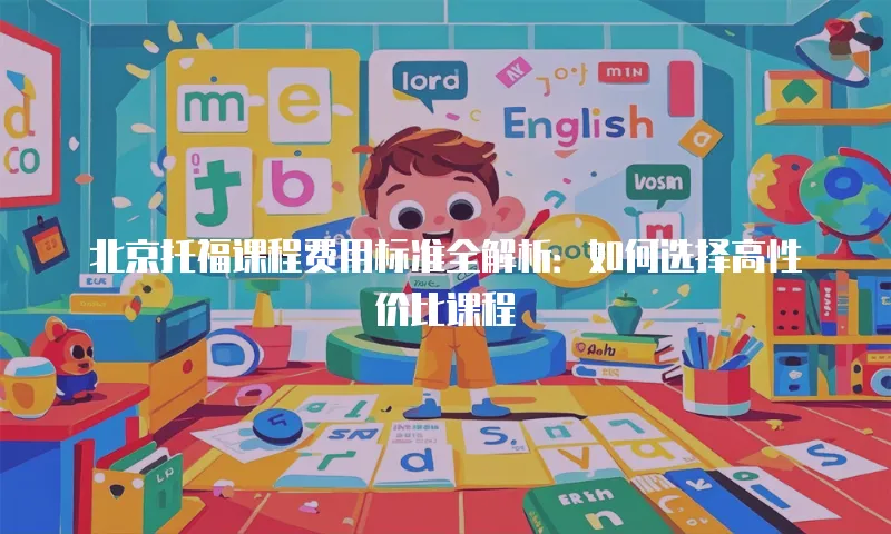 北京托福课程费用标准全解析：如何选择高性价比课程