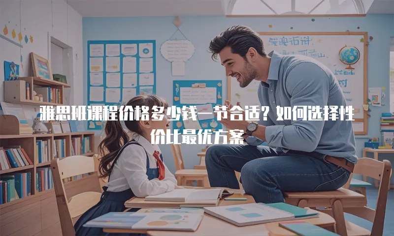 雅思班课程价格多少钱一节合适？如何选择性价比最优方案