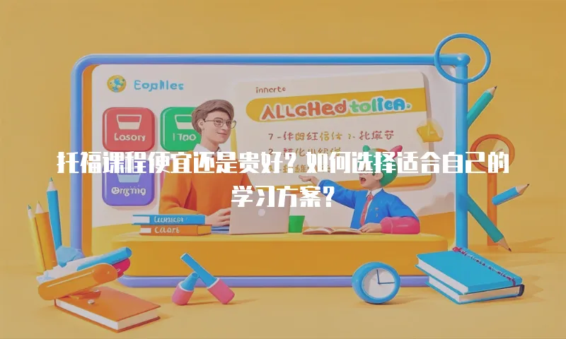 托福课程便宜还是贵好？如何选择适合自己的学习方案？