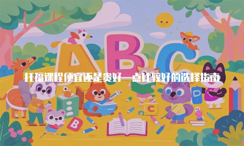 托福课程便宜还是贵好一点比较好的选择指南