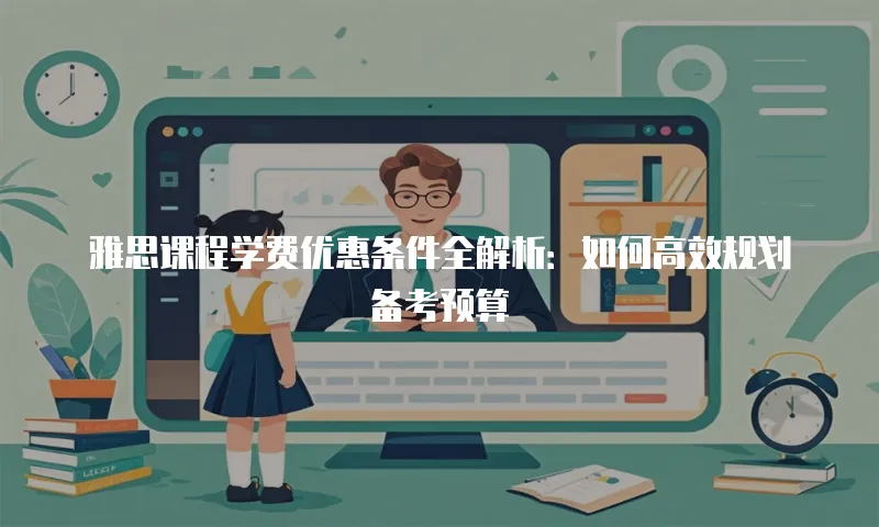 雅思课程学费优惠条件全解析：如何高效规划备考预算