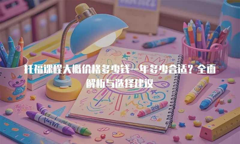 托福课程大概价格多少钱一年多少合适？全面解析与选择建议