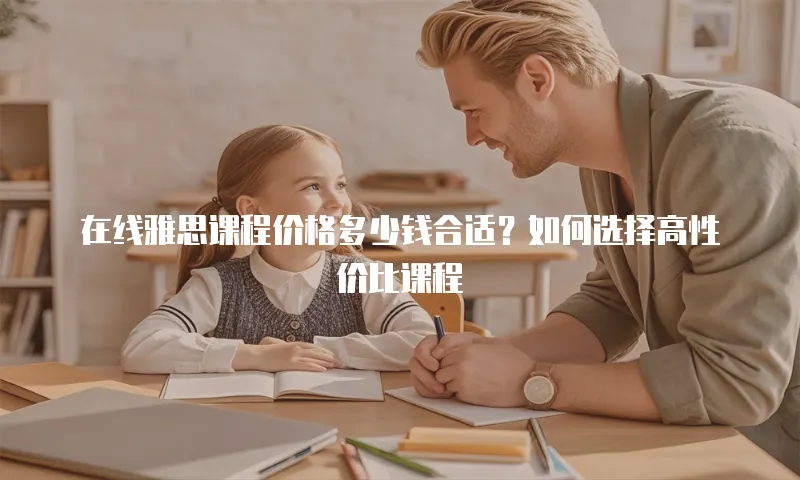 在线雅思课程价格多少钱合适？如何选择高性价比课程
