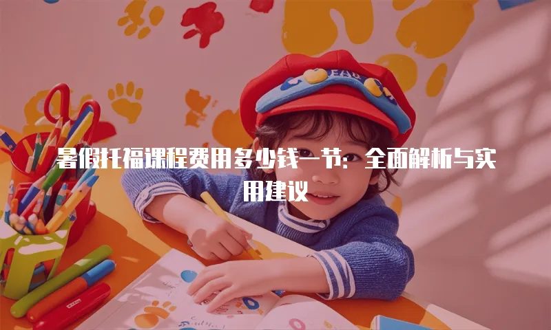暑假托福课程费用多少钱一节：全面解析与实用建议