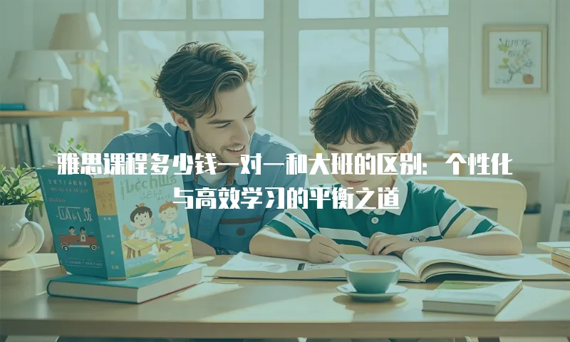 雅思课程多少钱一对一和大班的区别：个性化与高效学习的平衡之道