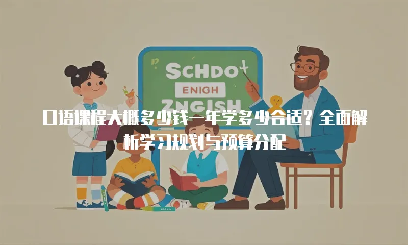 口语课程大概多少钱一年学多少合适？全面解析学习规划与预算分配
