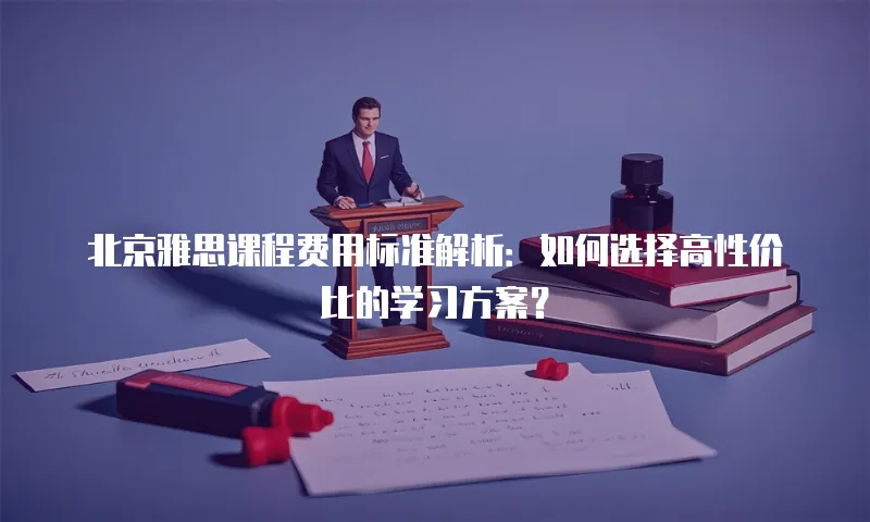 北京雅思课程费用标准解析：如何选择高性价比的学习方案？