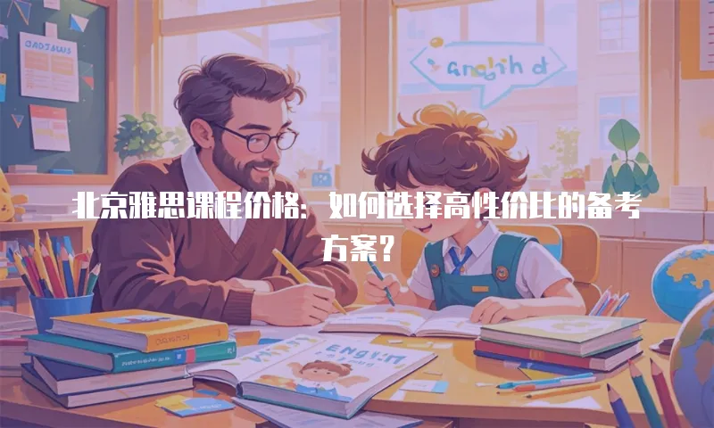 北京雅思课程价格：如何选择高性价比的备考方案？