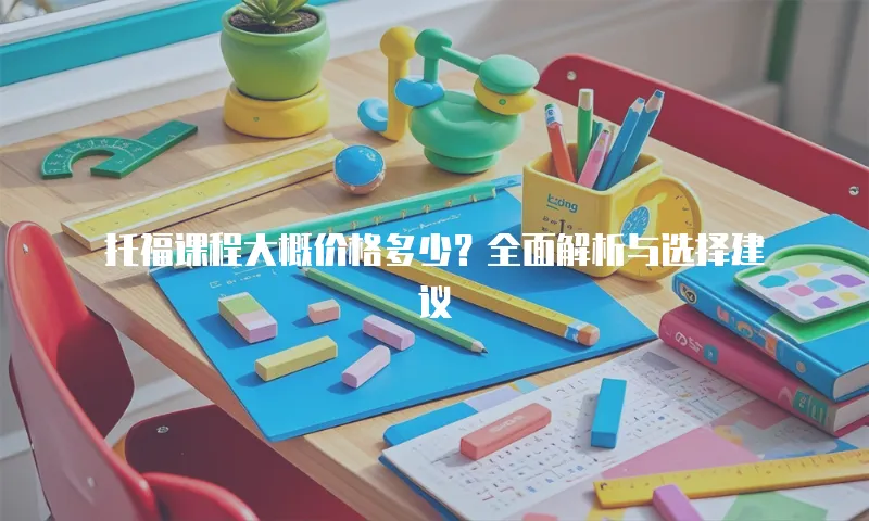 托福课程大概价格多少？全面解析与选择建议