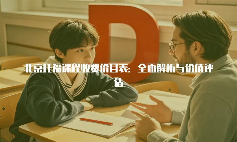 北京托福课程收费价目表：全面解析与价值评估