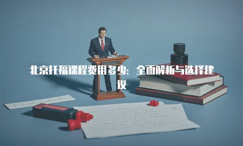 北京托福课程费用多少：全面解析与选择建议