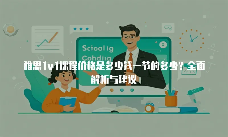 雅思1v1课程价格是多少钱一节的多少？全面解析与建议