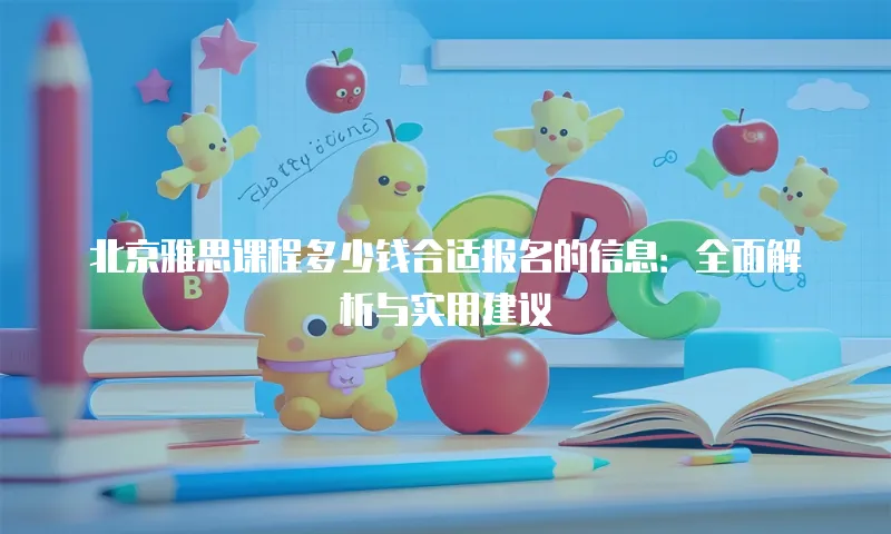 北京雅思课程多少钱合适报名的信息：全面解析与实用建议