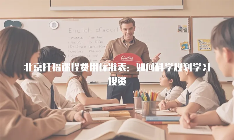 北京托福课程费用标准表：如何科学规划学习投资
