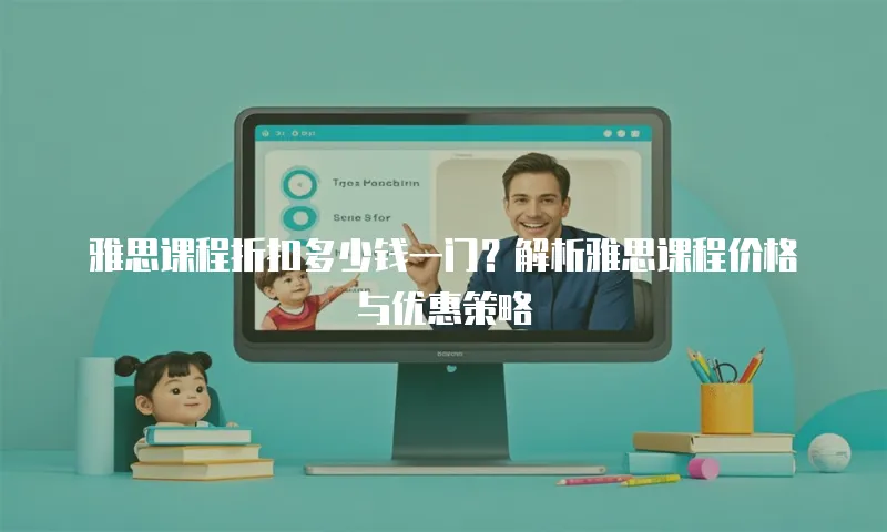 雅思课程折扣多少钱一门？解析雅思课程价格与优惠策略
