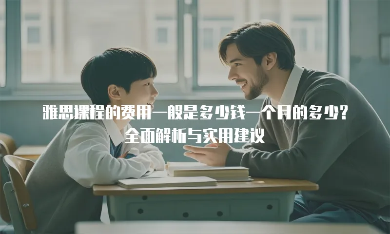 雅思课程的费用一般是多少钱一个月的多少？全面解析与实用建议