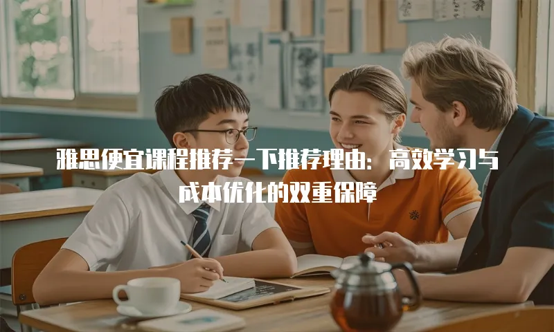 雅思便宜课程推荐一下推荐理由：高效学习与成本优化的双重保障